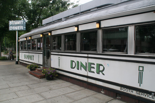 The Summit Diner in Summit, New Jersey, is a prototypical Northeast U.S. rail car-style diner, built by the O'Mahony Company in 1938.