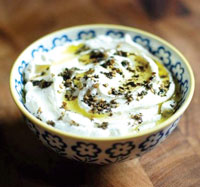 Labneh, a Middle Eastern hybrid of Greek yogurt and cheese, has a consistency close to mascarpone cheese.