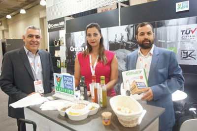 Summer Fancy Food Show 2018: Cretan Mill, Heraklion, Crete: Georgios Kokkinakis, Maria Foule and Michail Almpantakis President.