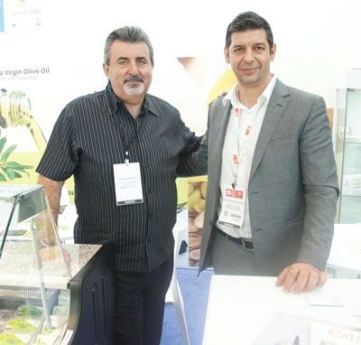 Summer Fancy Food Show 2018: Great Flavors, Magnisia, Greece: Kostas Tyras from Food Fest (Bronx, NY) and Spyros Nastopoulos.