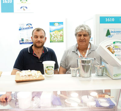 Summer Fancy Food Show 2018: Inahos SA, Grammeni Makrakomi, Greece: Konstantinos Dimoulas Export Manager, and Spyridon Mpardis from Boboris Foods, Representative of Inahos.