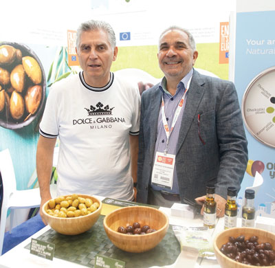 Summer Fancy Food Show 2018: Konstantopoulos SA, Katerini, Greece: Prokopios Konstantopoulos Owner, and Antonios Sfakianakis.